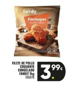 Family Cash FAMILY Filete de pollo crujiente congelado oferta