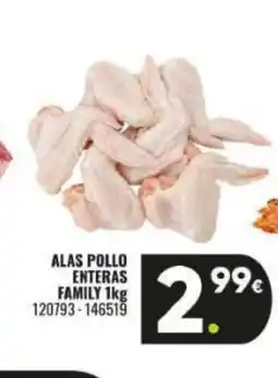 Family Cash Alas pollo enteras family oferta