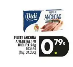 Family Cash DIDI Filete anchoa a.vegetal oferta