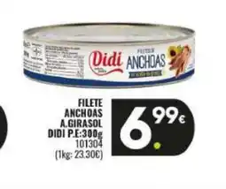 Family Cash DIDI Filete anchoas a.girasol oferta