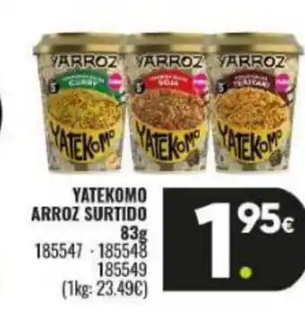 Family Cash Yatekomo arroz surtido oferta