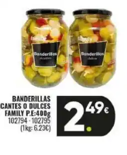 Family Cash FAMILY Banderillas 00€ picantes o dulces oferta