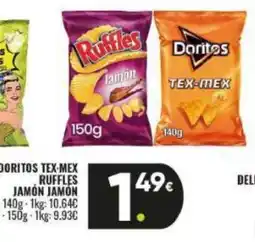 Family Cash Doritos tex-mex ruffles jamón jamon oferta