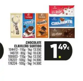 Family Cash Chocolate clavileno surtido oferta