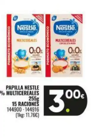 Family Cash Papilla nestle 0% multicereales oferta