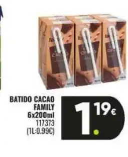 Family Cash FAMILY Batido cacao oferta