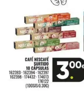 Family Cash Café nescafé surtido 10 cápsulas oferta