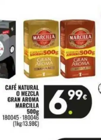 Family Cash MARCILLA Café natural o mezcla gran aroma oferta