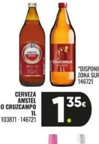 Family Cash AAMSTEL O CRUZCAMPO Cerveza oferta