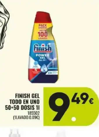 Family Cash FINISH gel todo en uno 50+50 dosis oferta