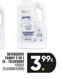 Family Cash Detergente family 3 en 1 oferta