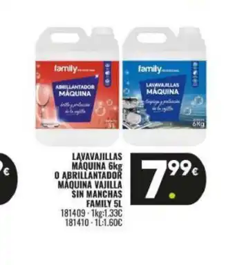 Family Cash Lavavajillas máquina oferta