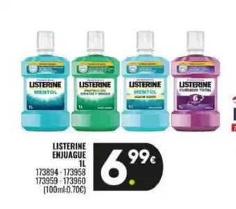 Family Cash LISTERINE enjuague oferta