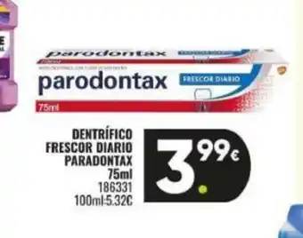 Family Cash PARADONTAX Dentrífico frescor diario oferta