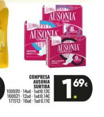 Family Cash Compresa ausonia surtida oferta