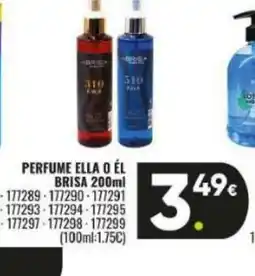 Family Cash Perfume ella o él brisa oferta