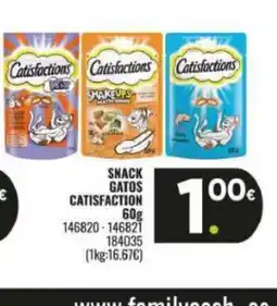 Family Cash CATISFACTION Snack gatos oferta