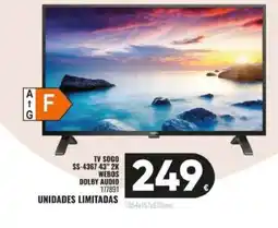 Family Cash Tv sogo SS-4367 43" 2k webos dolby audio oferta