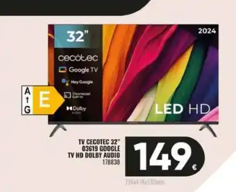 Family Cash Tv cecotec 32" 03619 google tv hd dolby audio oferta