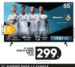 Family Cash Tv hisense 55AGN 55 4k smart oferta