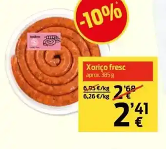 bonÀrea Xoriço fresc oferta