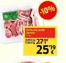 bonÀrea Octau de corder darrere oferta