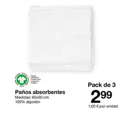 Zeeman Paños absorbentes oferta