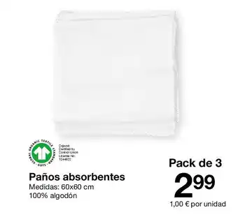 Zeeman Paños absorbentes oferta