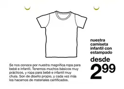 Zeeman nuestra camiseta infantil con estampado oferta