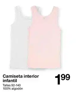 Zeeman Camiseta interior infantil oferta