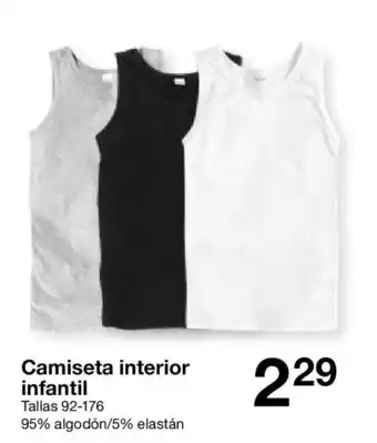 Zeeman Camiseta interior infantil oferta