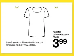 Zeeman nuestra camiseta para mujer oferta