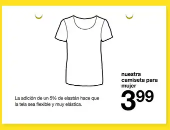 Zeeman nuestra camiseta para mujer oferta