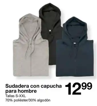 Zeeman Sudadera con capucha para hombre oferta