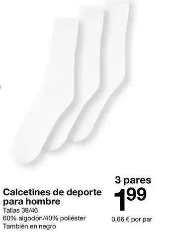 Zeeman Calcetines de deporte para hombre oferta