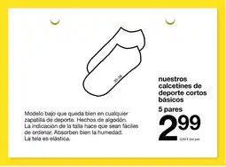 Zeeman nuestros calcetines de deporte cortos básicos oferta