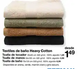 Zeeman Textiles de baño Heavy Cotton oferta