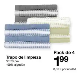 Zeeman Trapo de limpieza oferta