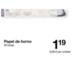 Zeeman Papel de horno oferta