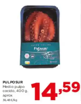 Alimerka PULPOSUR Medio pulpo cocido oferta