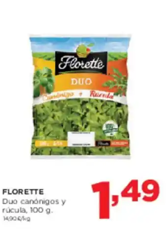 Alimerka FLORETTE Duo canónigos y rúcula oferta