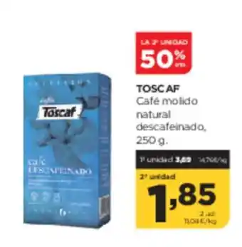 Alimerka TOSCAF Café molido natural descafeinado oferta