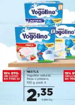 Alimerka NESTLE Yogolino natural, fresa o plátano oferta