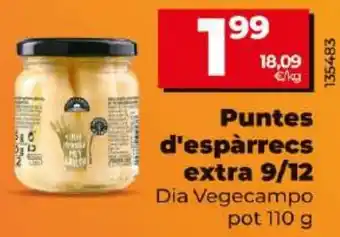 Dia DIA VEGECAMPO Puntes d'espàrrecs extra 9/12 oferta