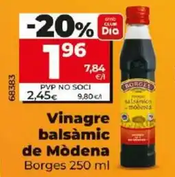 Dia BORGES Vinagre balsàmic de Modena oferta