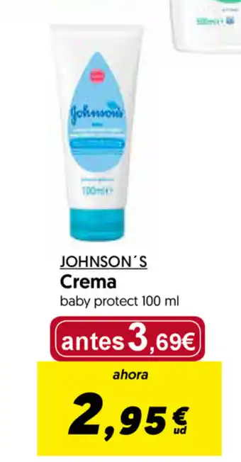 Hiper Usera Johnson's Crema baby protect 100ml oferta