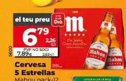 Dia MAHOU Cervesa 5 Estrellas oferta