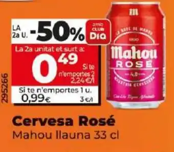 Dia MAHOU ILAUNA Cervesa Rosé oferta