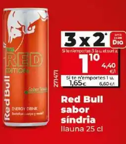 Dia RED BULL sabor síndria oferta