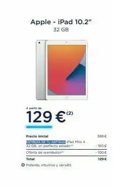 Apple Apple - ipad 10.2" oferta